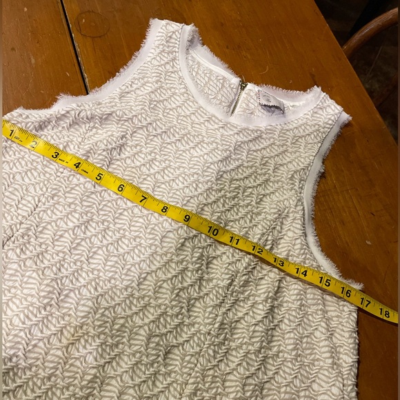 Anthropologie Cream Textured Tank Top - Picture 5 of 13